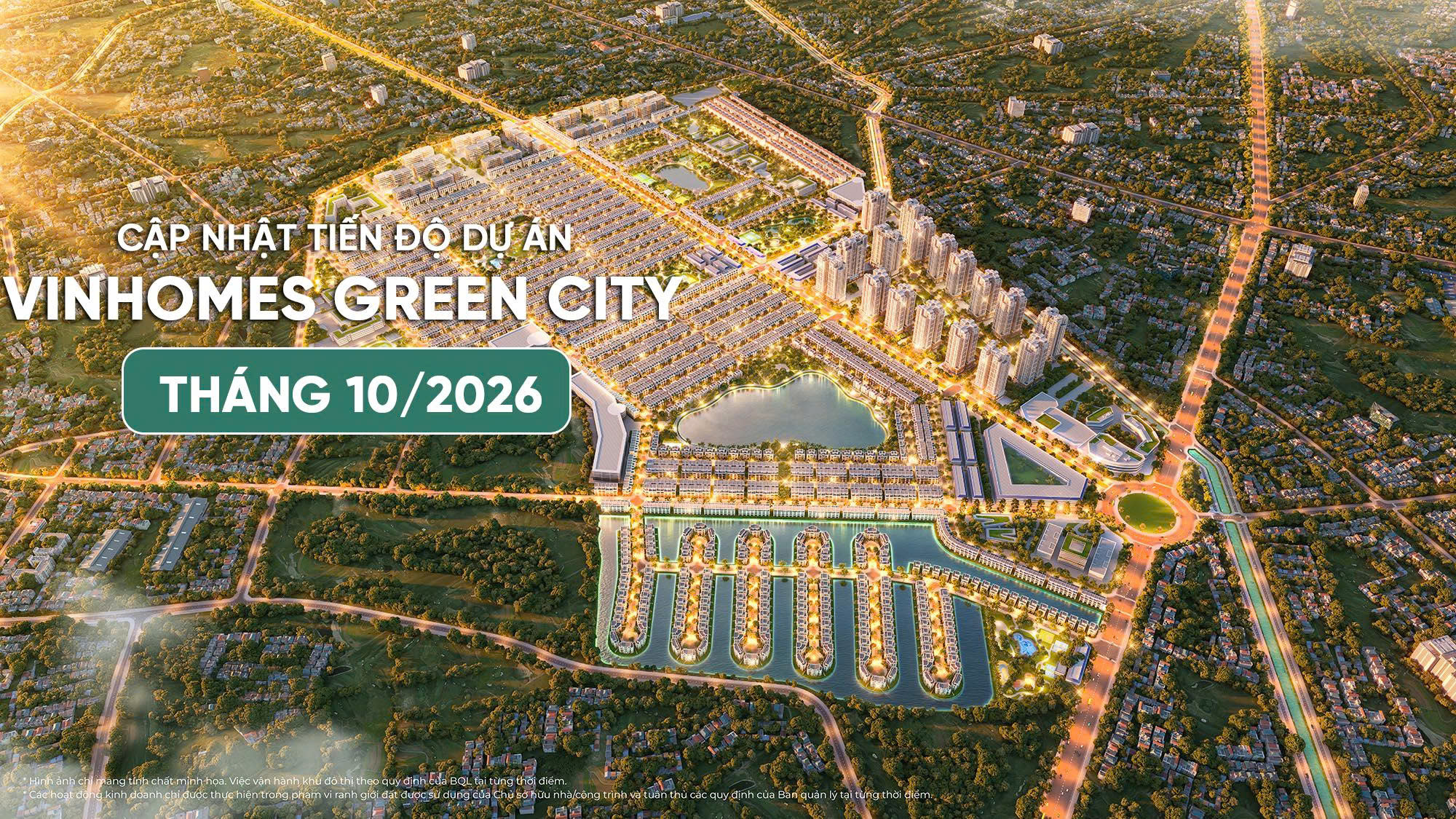 CẬP NHẬT TIẾN ĐỘ THÁNG 10/2026 VINHOMES GREEN CITY